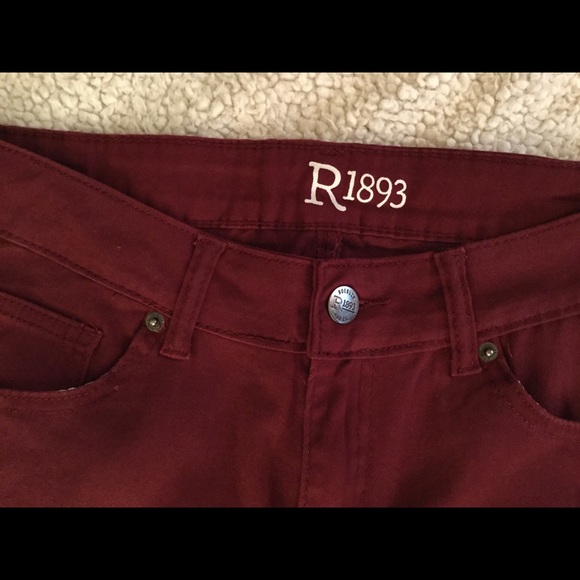 NEW Burgundy straight leg pants - Picture 3 of 5